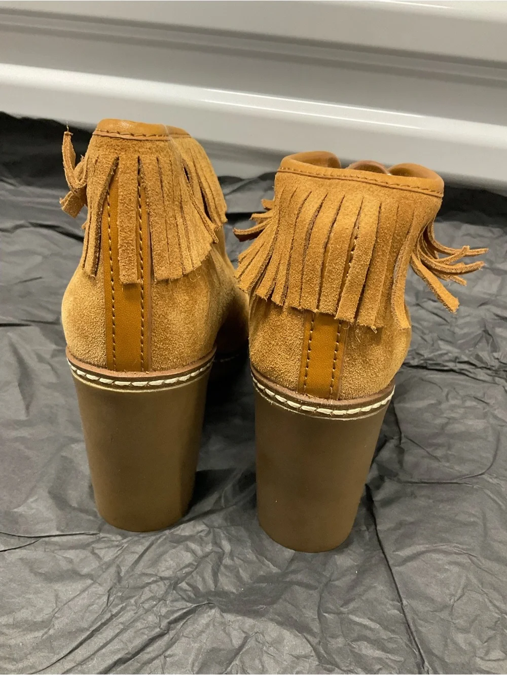 Tory Burch fringe booties